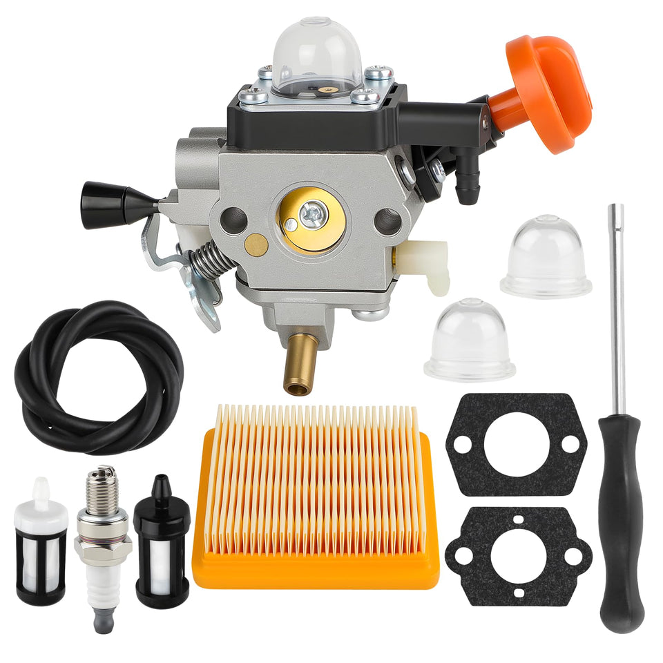 SIMPERAC FS91R carburetor for Stihl FS91R with precision fit and improved fuel delivery