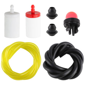 SIMPERAC fuel line primer bulb close-up, easier start-up for Husqvarna chainsaws.