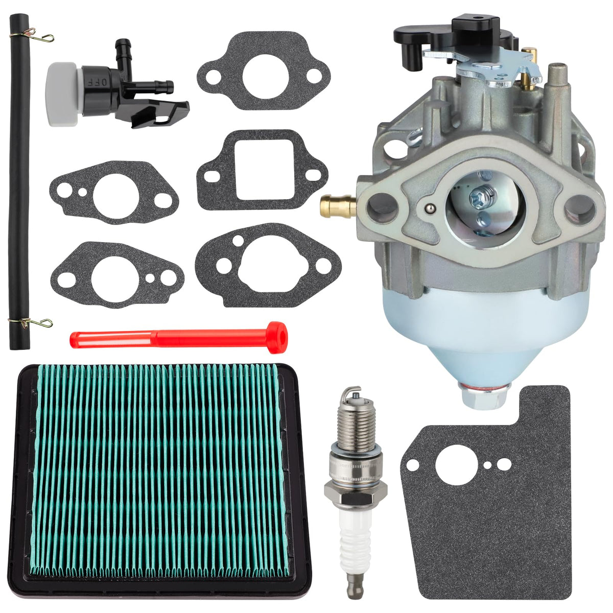 SIMPERAC GCV200 carburetor for Honda HRX217K6 improves starting and throttle control.