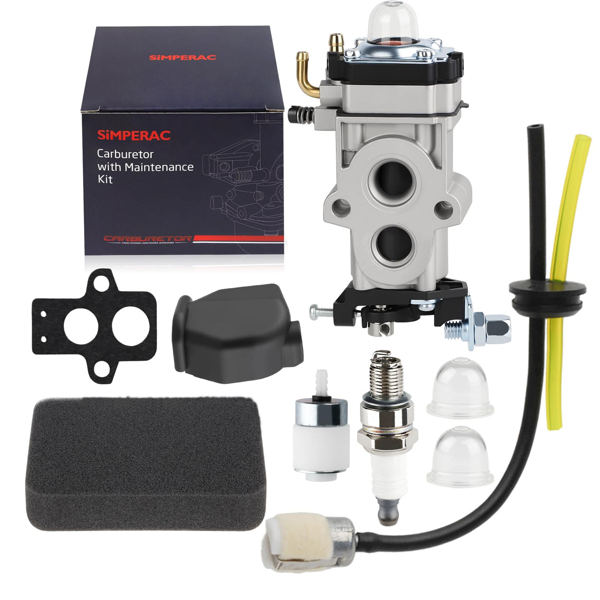 SIMPERAC Husqvarna 150BT carburetor close-up for precise fit and reliable start.