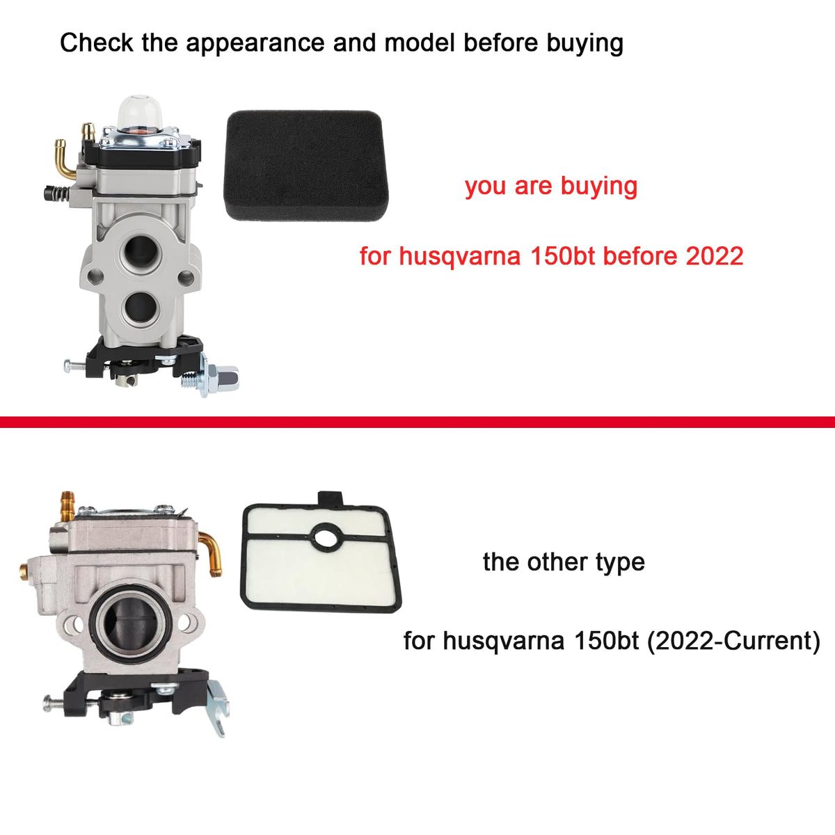 SIMPERAC Husqvarna 350BT carburetor in backpack blower for smooth performance upgrade.