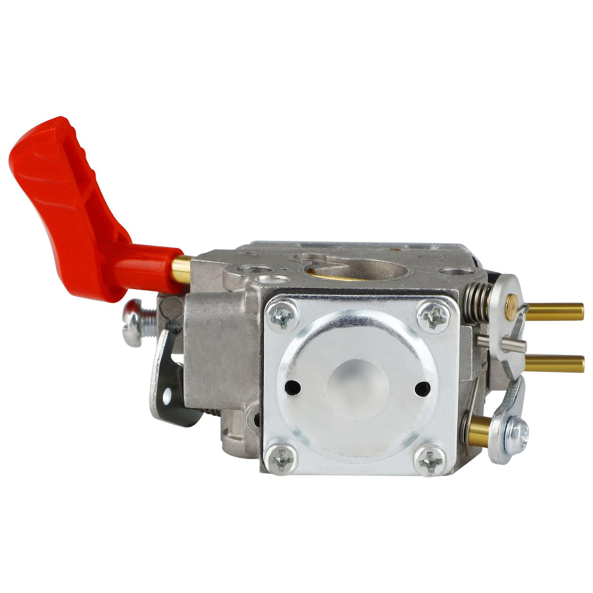SIMPERAC packaging contents image displaying carburetor, filters, and tools.