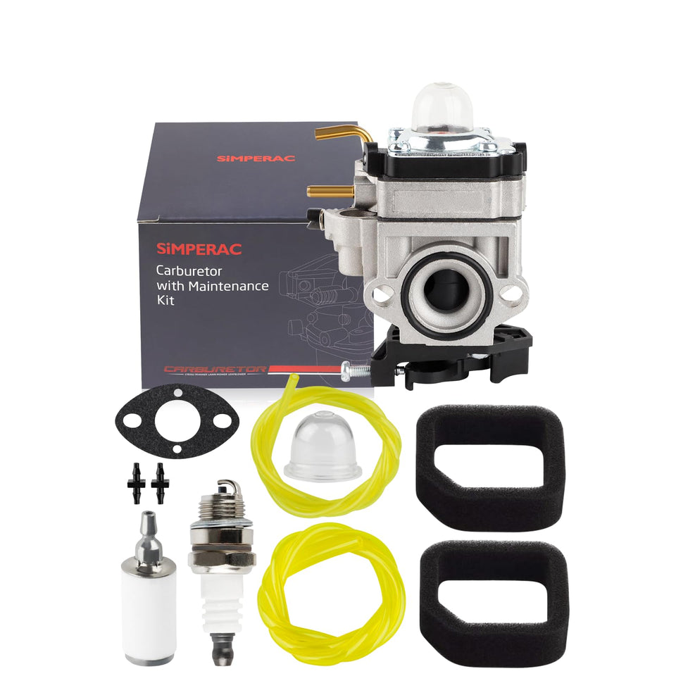 SIMPERAC Ry25AXB carburetor closeup for reliable replacement and blower performance