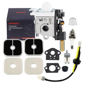 SIMPERAC SRM-266T carburetor front view for Echo weed eater, easy install.