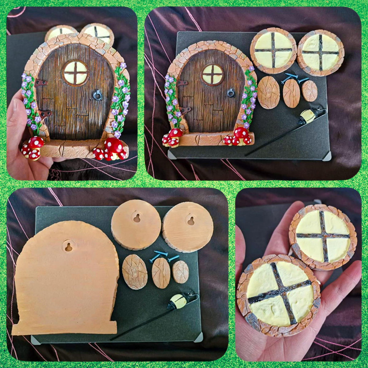 Simple Creativity fairy door highlights mini fairy garden décor outside