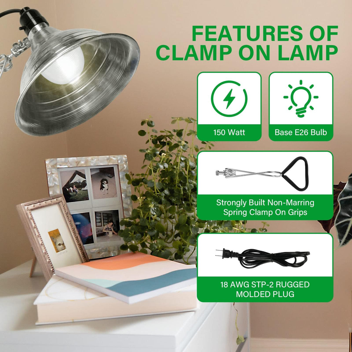 Simple Deluxe clamp offers 360 degree adjustability for precise aiming