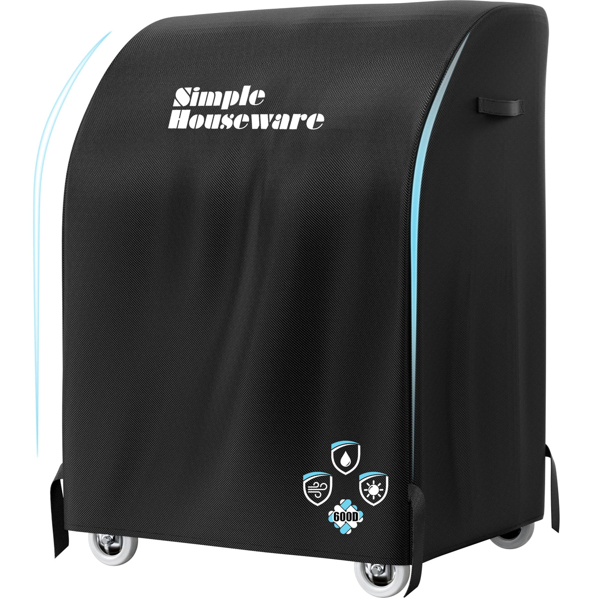 Simple Houseware 32-in grill cover front view protects from sun and rain.