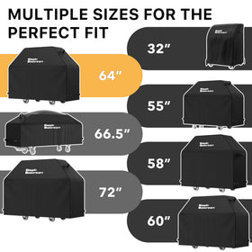 Simple Houseware 64in BBQ cover features convenient side handles for easy removal.