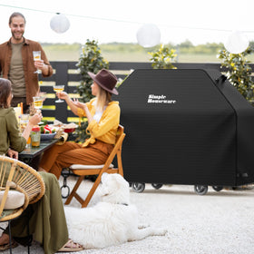 Simple Houseware BBQ cover is easy to clean with a hose-down and sun-dry.