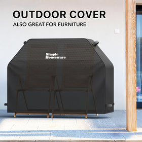 Simple Houseware weather-ready cover protects against sun, rain, and dust.