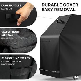 Simple Houseware cover with side handles shown being lifted for easy removal
