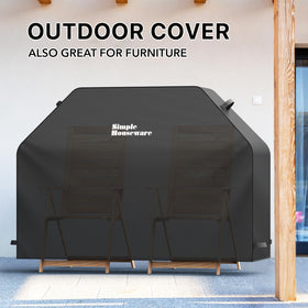 Simple Houseware outdoor storage use with grill cover ready for seasons