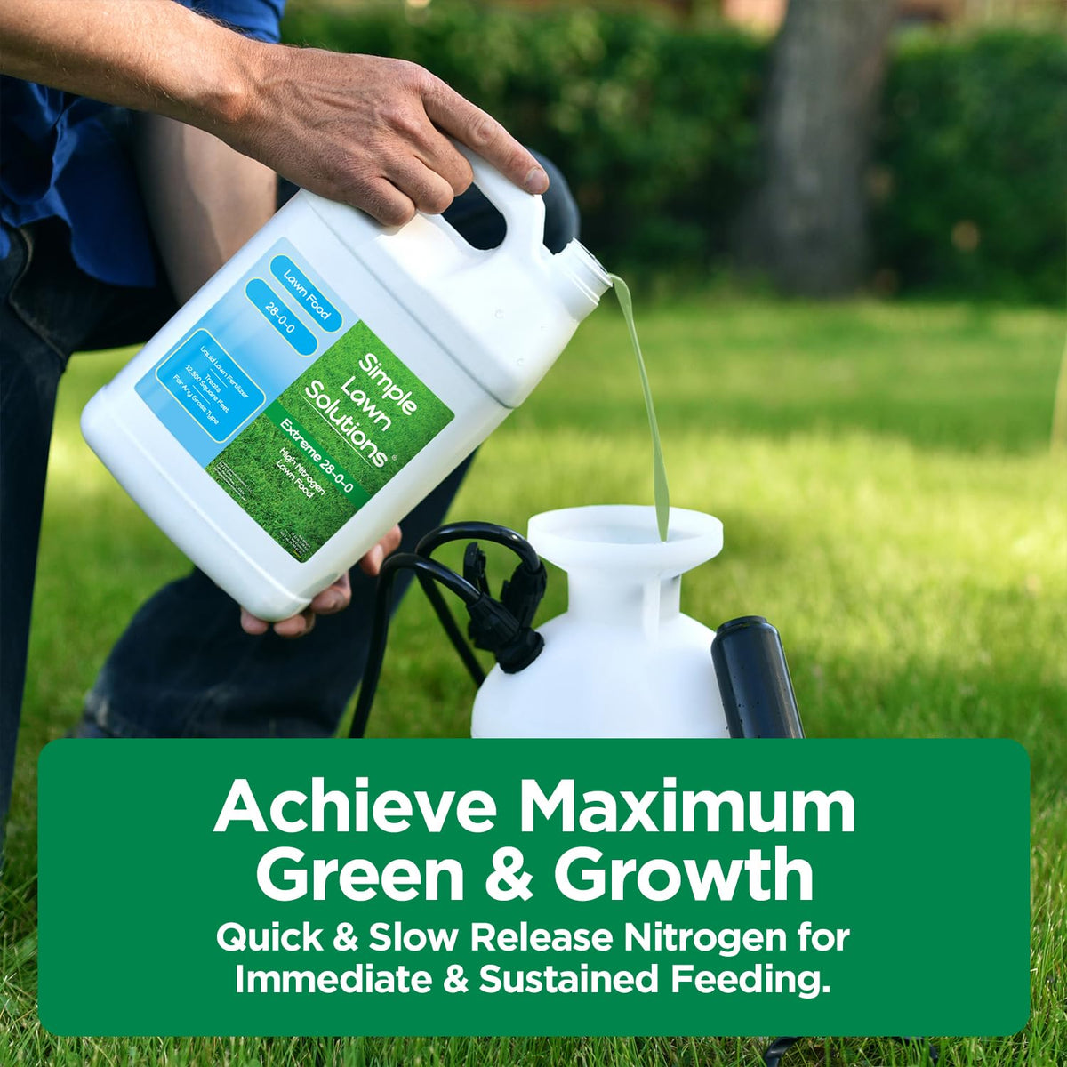 Simple Lawn Solutions 28-0-0 USA-manufactured product by a family-owned turf brand.
