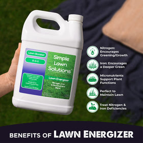 Simple Lawn Solutions suitable for Bermuda, St. Augustine, Zoysia, Buffalo, and more.