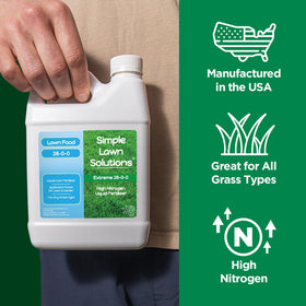 Versatile use for lawn, ornamentals, and garden beds with Simple Lawn Solutions
