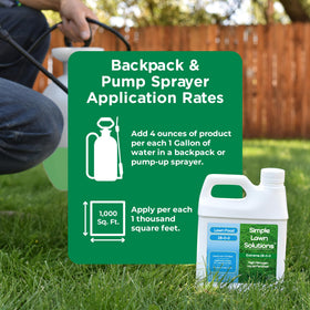 Covers up to 3,200 sq ft with a hose-end sprayer from Simple Lawn Solutions