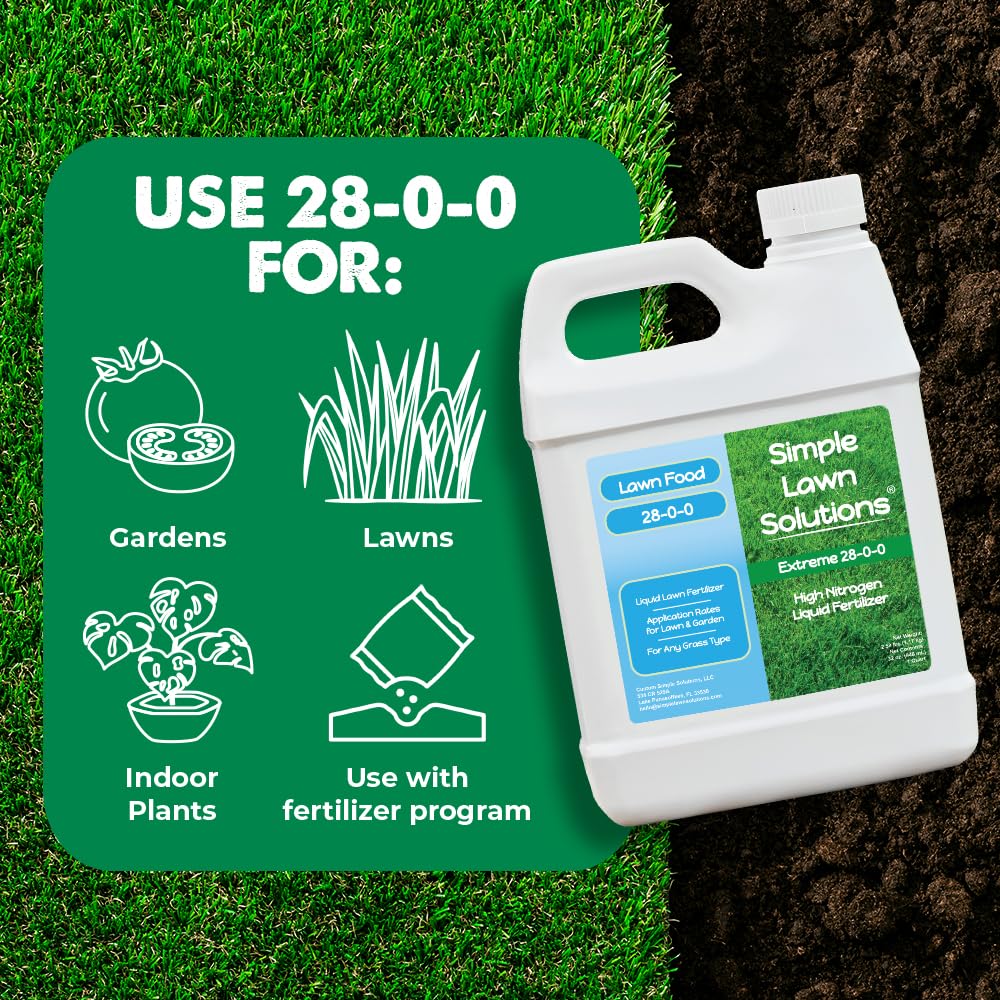 High nitrogen formula supports quick greening and vigorous growth in lawns