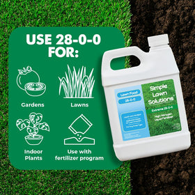 High nitrogen formula supports quick greening and vigorous growth in lawns