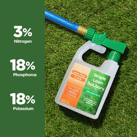 Simple Lawn Solutions phosphorus and potassium for strong turf establishment.