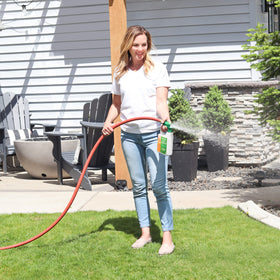 Covers up to 3,200 square feet with attached sprayer.