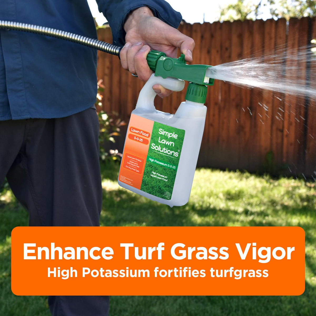 Made in the USA badge on Simple Lawn Solutions packaging.