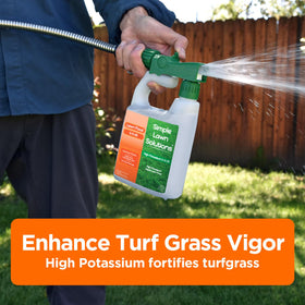 Made in the USA badge on Simple Lawn Solutions packaging.