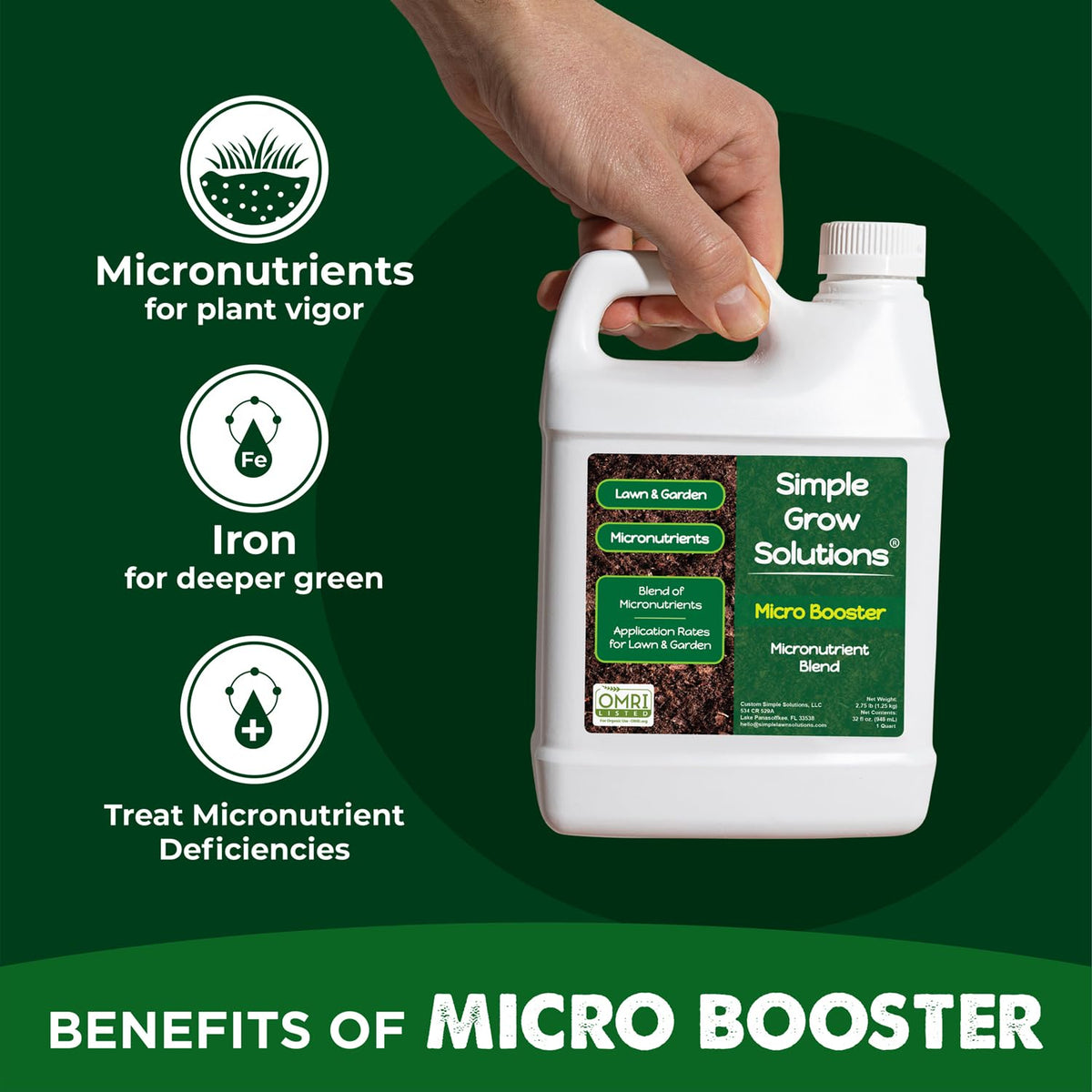 Simple Lawn Solutions magnesium and sulfur support healthy nutrient balance