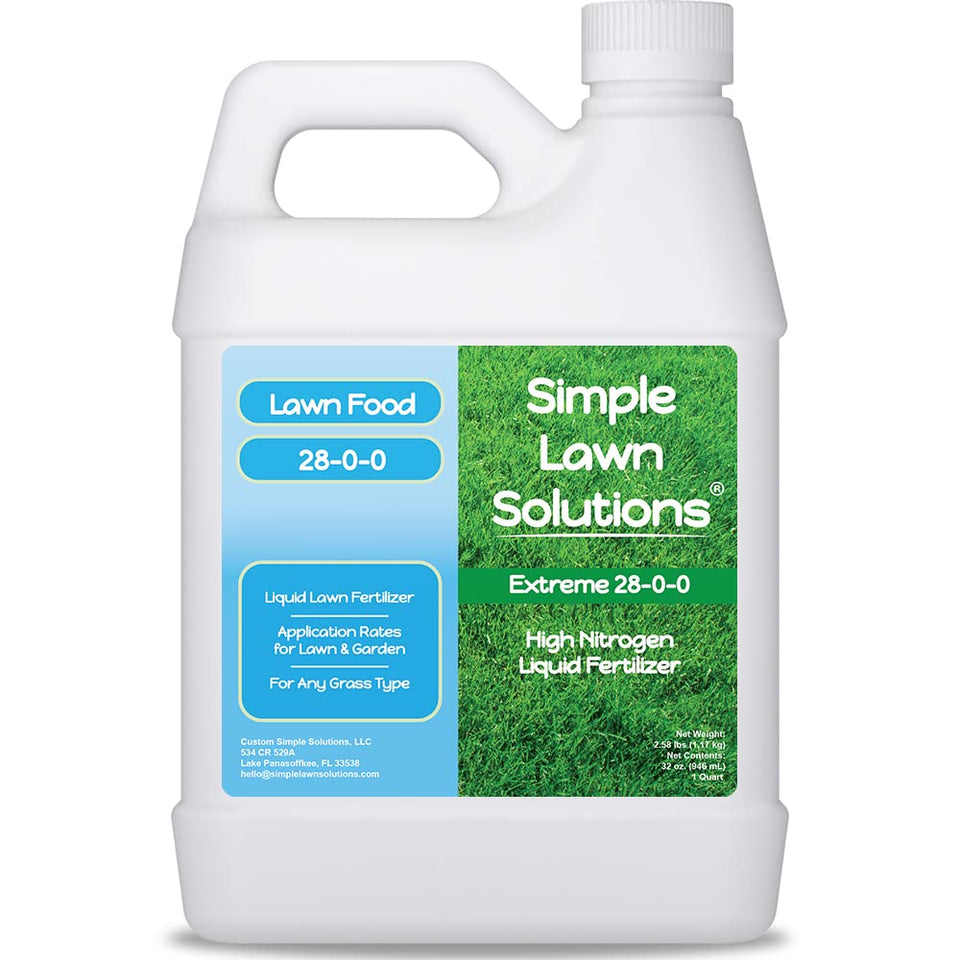 Simple Lawn Solutions Maximum Green Growth bottle pour enhances quick lawn nourishment