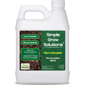 Simple Lawn Solutions micronutrient booster bottle enhances turf color and vigor