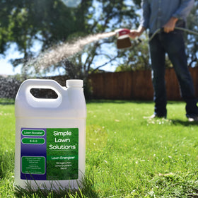 Simple Lawn Solutions sprayer refill compatible for quick, efficient dosing.