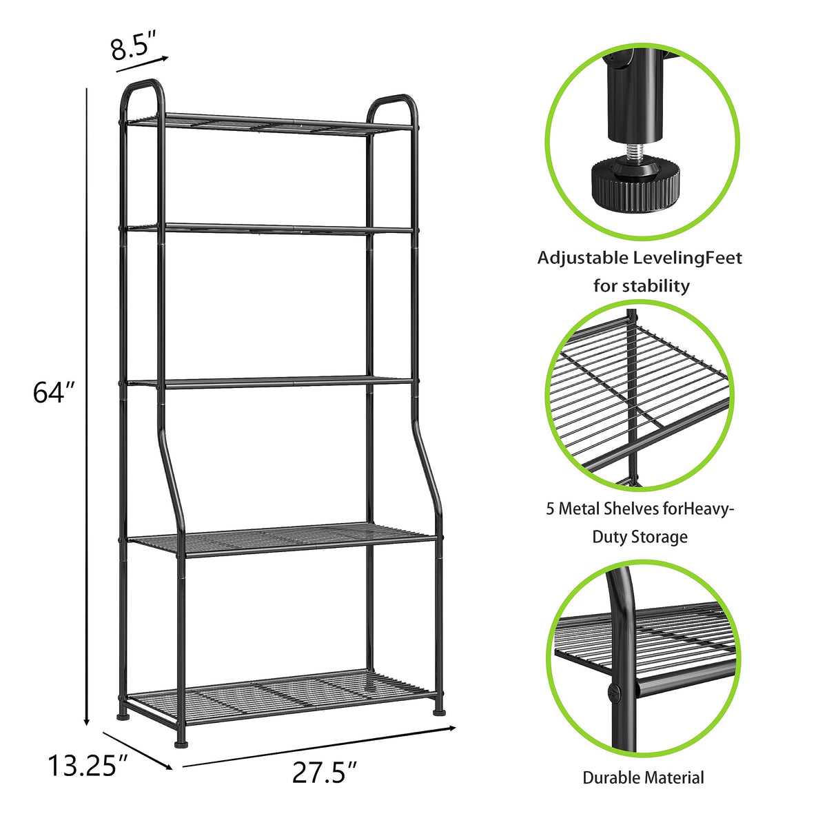 Simple Trending metal plant rack with five shelves for living room decor.
