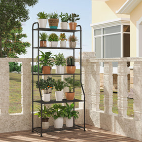 Simple Trending 5-tier stand close-up showing protective feet for floor safety.