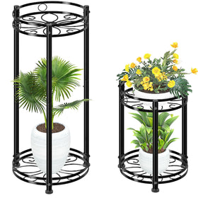 Simple Trending round plant stand assembly showcases indoor-outdoor display options.