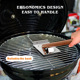 SimpleTASTE stainless steel scraper supports tough debris removal with rust resistance.