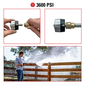 SIMPSON 5-in-1 nozzle soap setting for efficient detergent application
