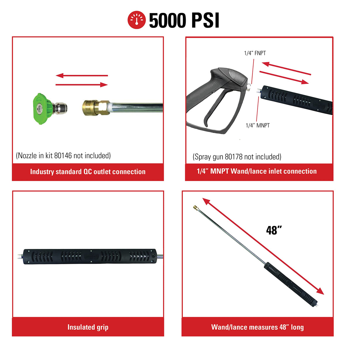 SIMPSON 80179 quick-connect nozzle connection enables fast, universal attachments