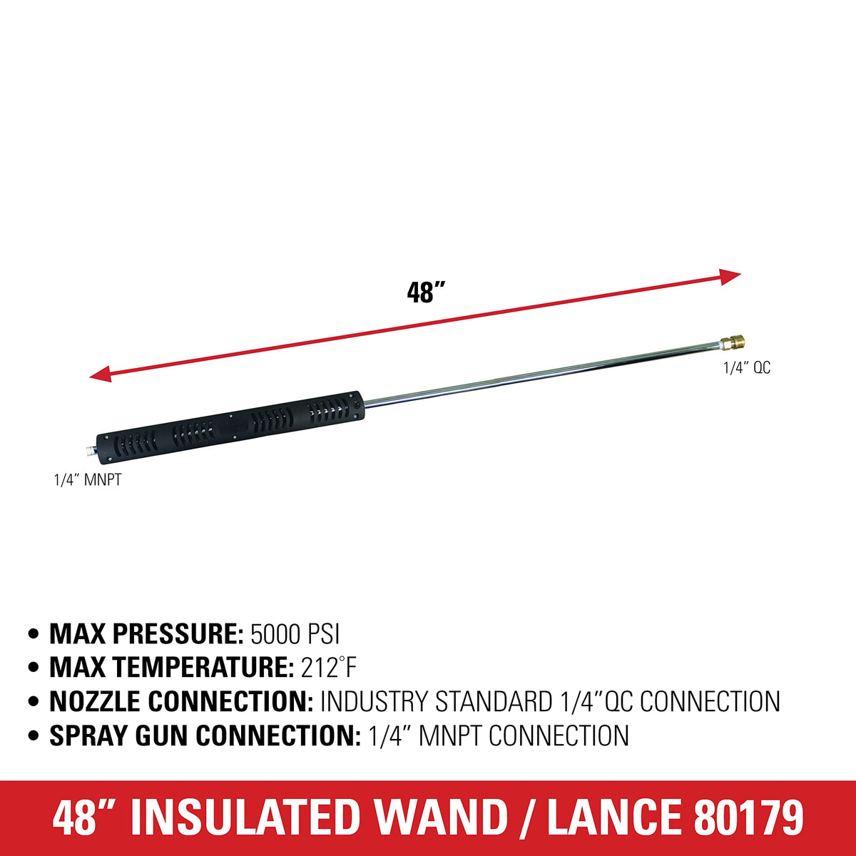 SIMPSON 80179 threaded MNPT spray gun connection ensures secure attachments