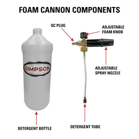 SIMPSON 80271 thick foam clings to surfaces during cleaning