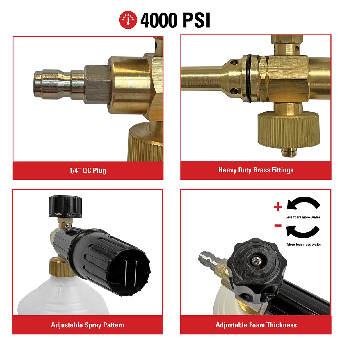 SIMPSON 80271 quick-connector illustrating easy attachment to pressure washers