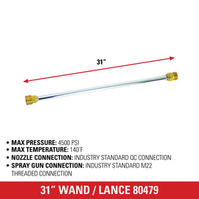 SIMPSON 80479 durable construction wand supports reliable long-term use.
