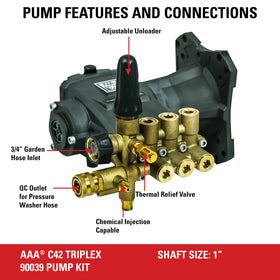 SIMPSON AAA90039 side view demonstrates install-friendly pump replacement