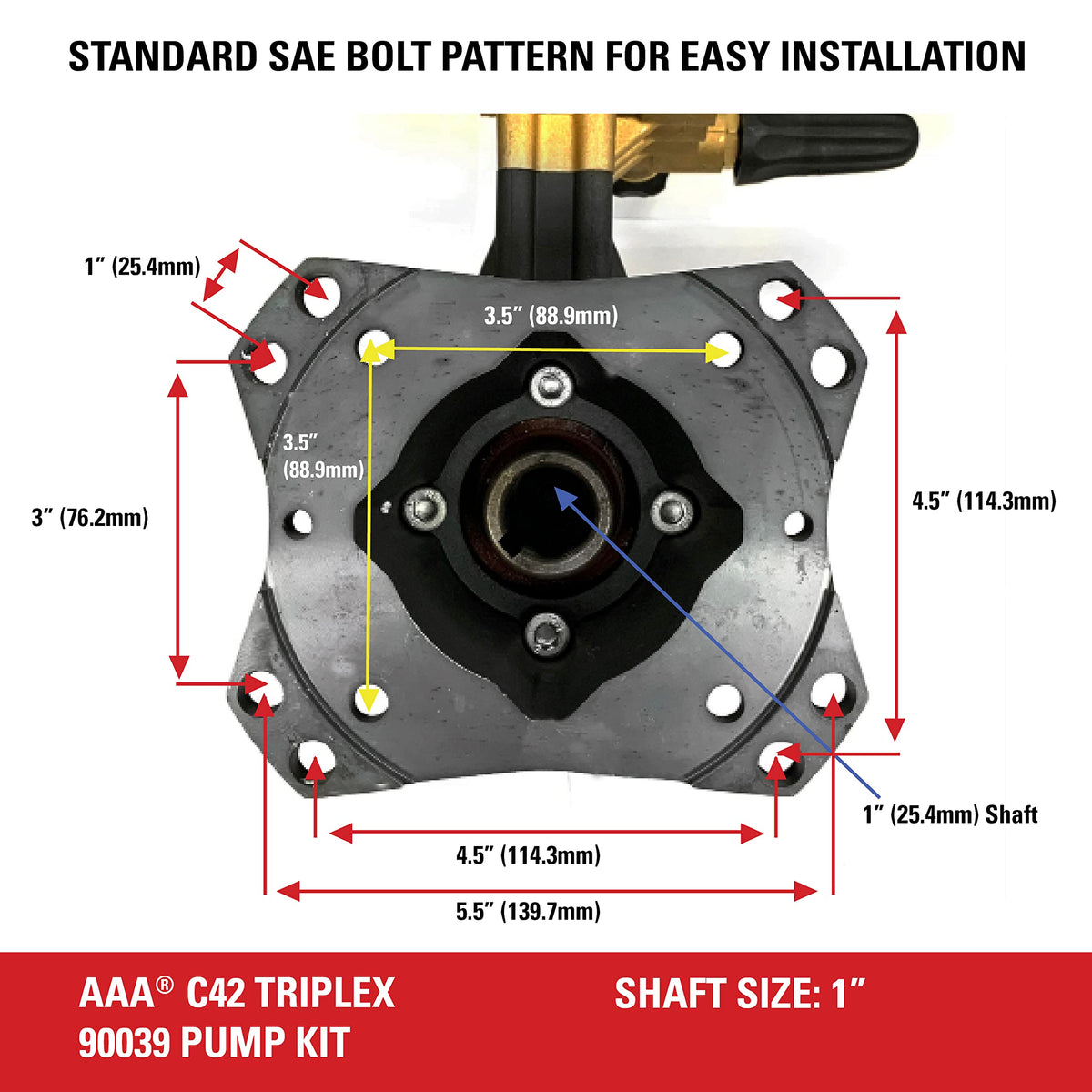 SIMPSON AAA90039 oil sight glass aids easy oil level monitoring