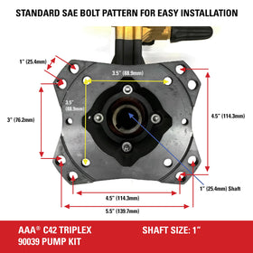 SIMPSON AAA90039 oil sight glass aids easy oil level monitoring