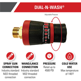 SIMPSON Dial-N-Wash Medium setting for decks, fences, and wood siding