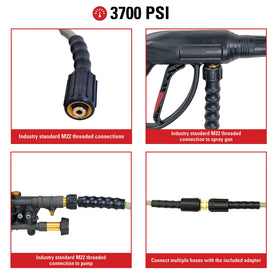 SIMPSON MorFlex 14-15mm threaded connector fits common gas and electric washers.