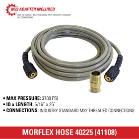 SIMPSON MorFlex 4 inch bend protectors extend hose life under heavy use.