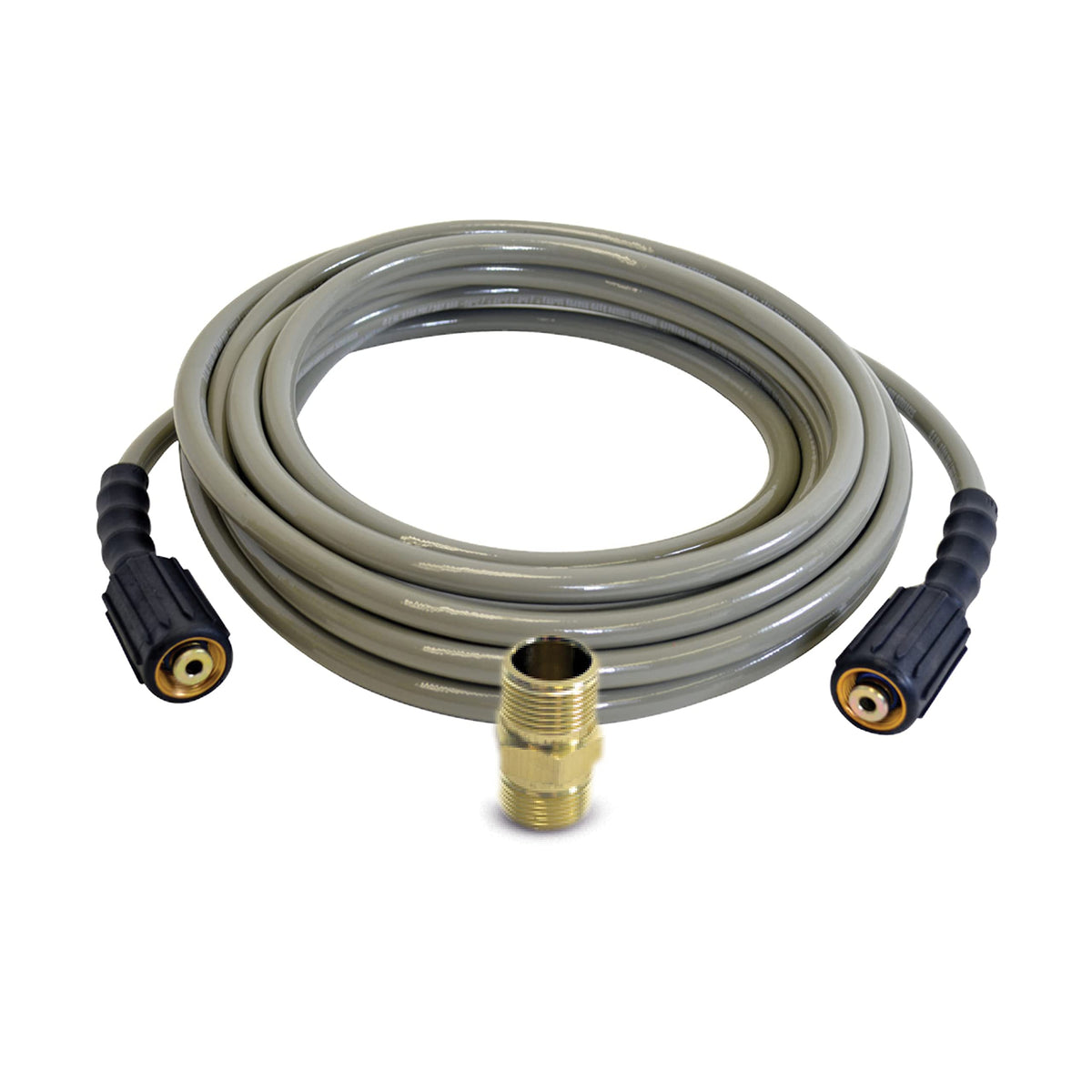 SIMPSON MorFlex hose supports cold water cleaning up to 140 F for patios and vehicles.