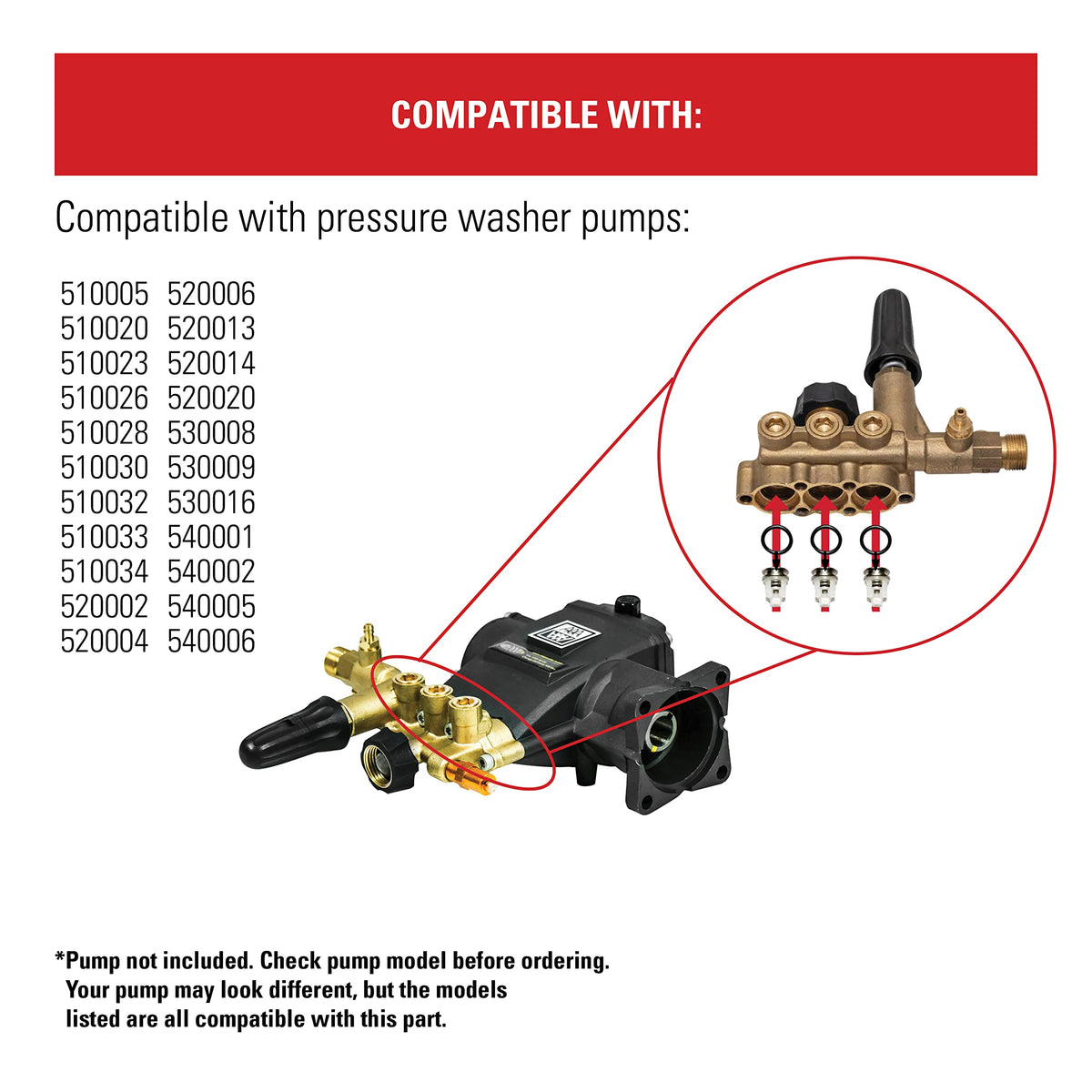 SIMPSON valves, o-rings and seats ensure reliable seal and longevity.