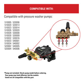 SIMPSON valves, o-rings and seats ensure reliable seal and longevity.