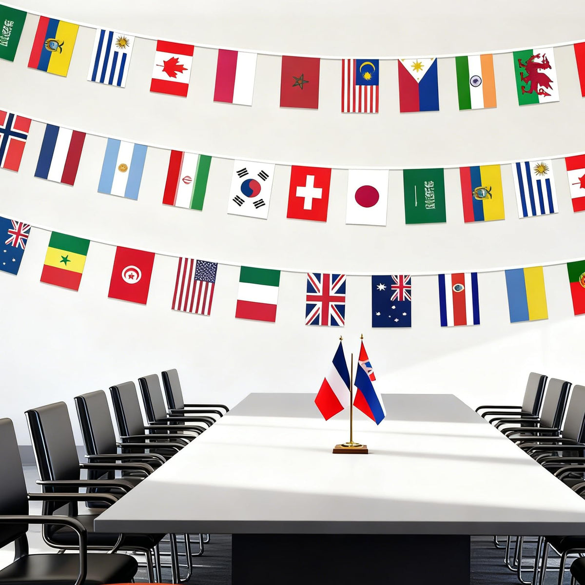 SIMVOTM durable mini flags resist tearing and fading for reuse